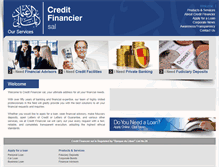 Tablet Screenshot of creditfinancier.com
